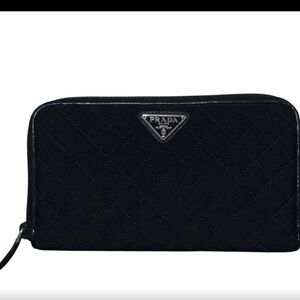 Prada Quilted Black Wallet